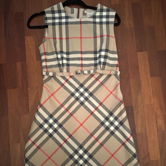 Burberry Wool Mini Dress - Size 4 - Picture 1 of 5
